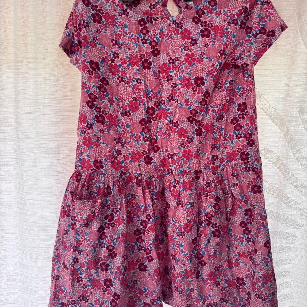 TEA COLLECTION SIZE 12 Girls  Floral Pink Kids 100% cotton great condition